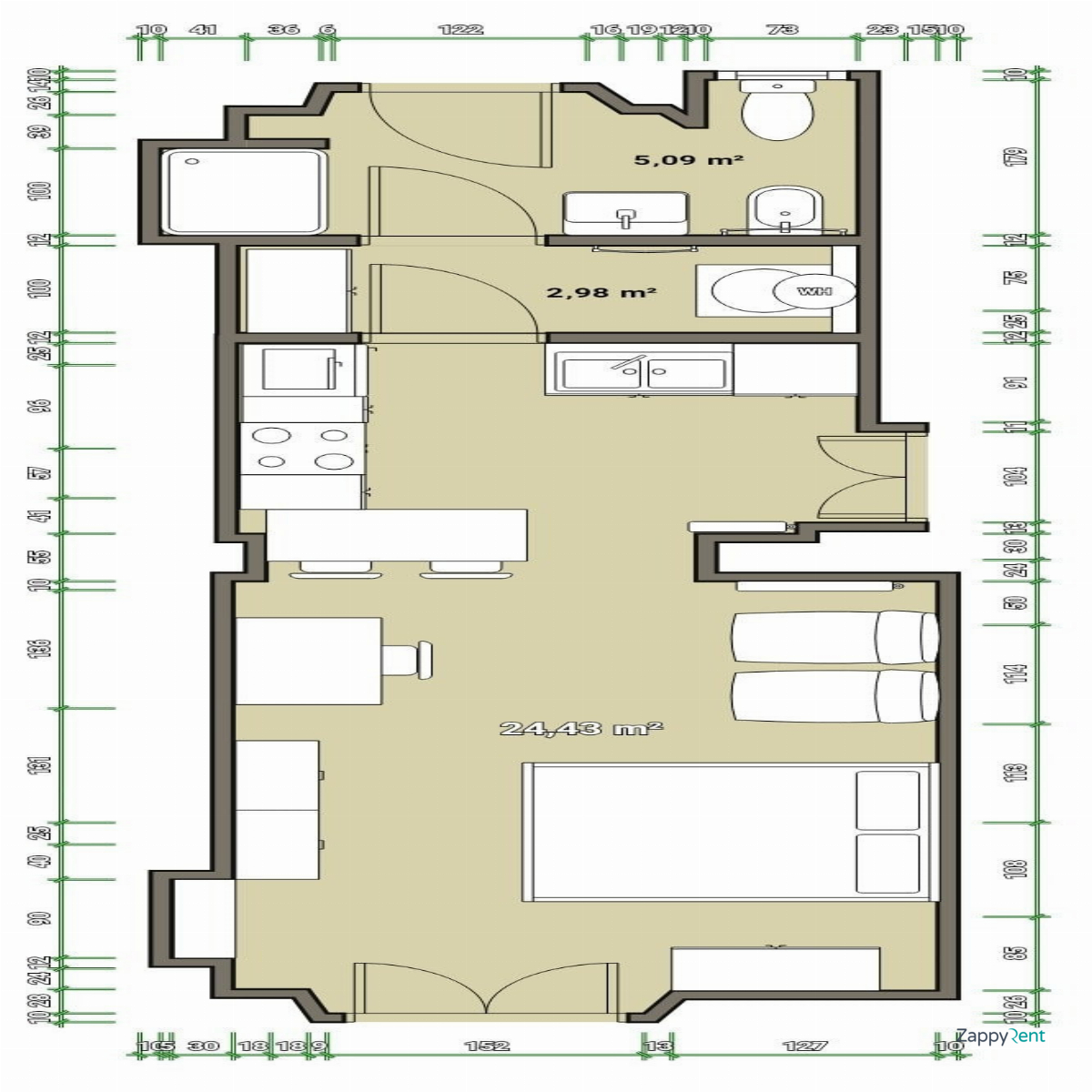 Monolocale in Via Villarbasse, Torino